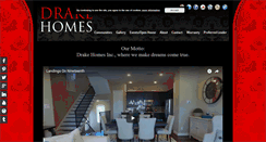 Desktop Screenshot of drakehomesinc.com